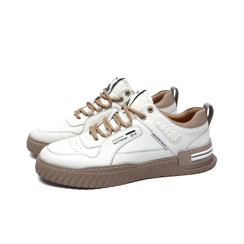 Anthony Miles Anthony Miller Stylish Skateboarding Shoes Men's White-2
