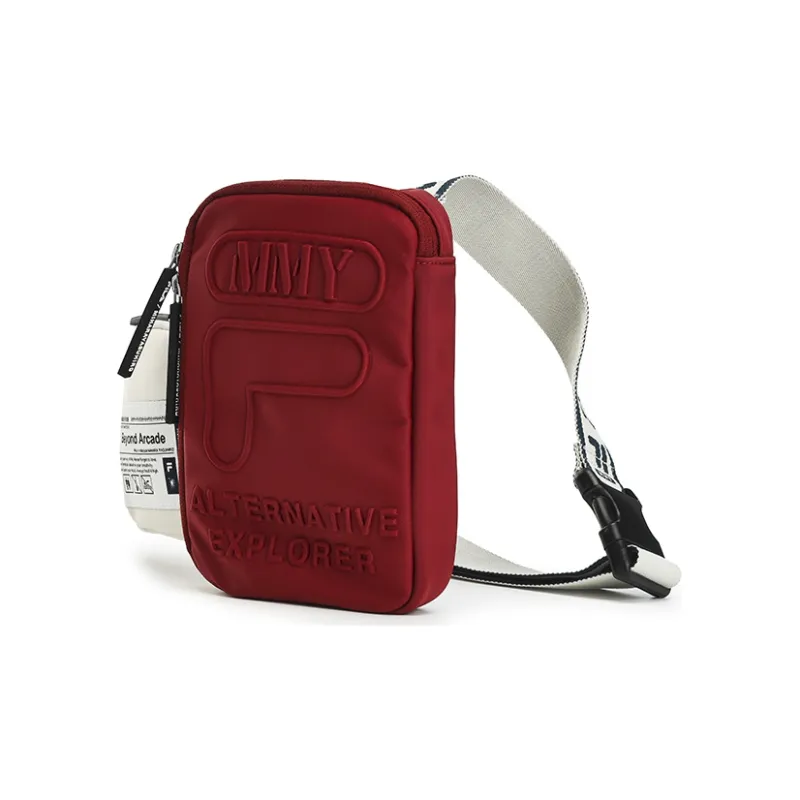 FILA Fabric Crossbody Bag, Handbag, One Shoulder Sling Bag Trumpets Men's Syrah Burgundy-2