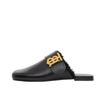 Burberry Slip Resistant Closed Toe Slippers Women's Black