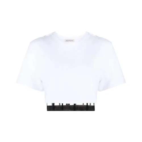 Alexander McQueen Crop Tops Women's White