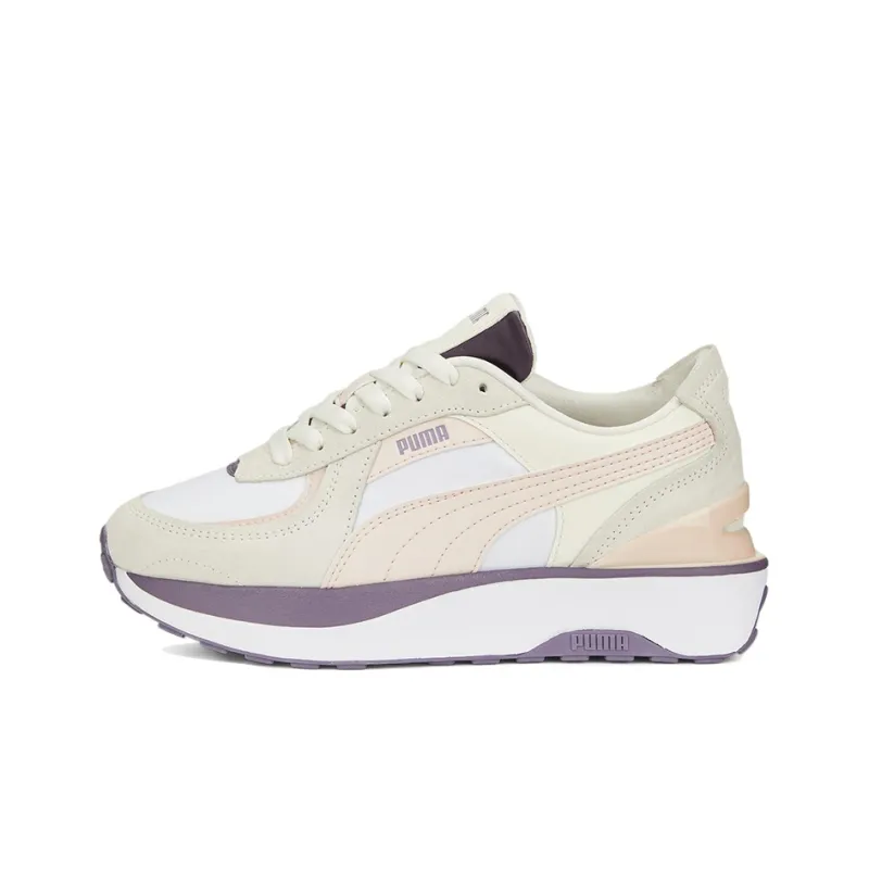 PUMA Cruise Rider Satin Cushioning Anti-Slip And Wear-Resistant Low-Top Casual Shoes Women's-0