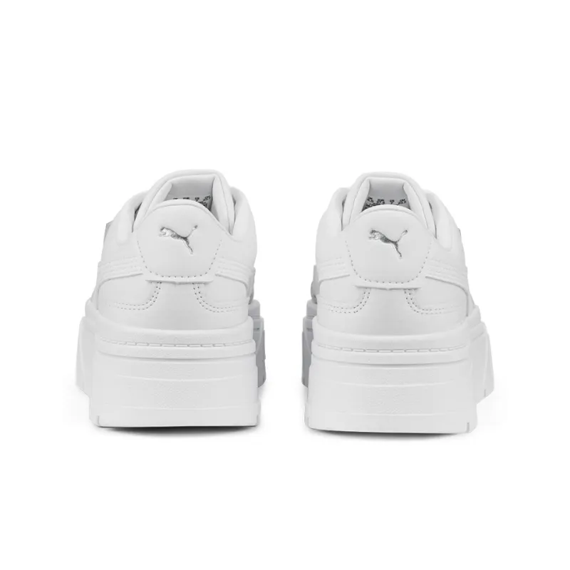 PUMA Mayze Stack Leather 'Triple White' Women's-3