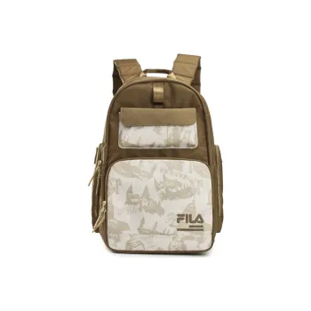 FILA Fabric Laptop Backpack Large Size Men's Soil Brown