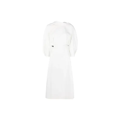 JIL SANDER Short-Sleeved Dresses Women's White