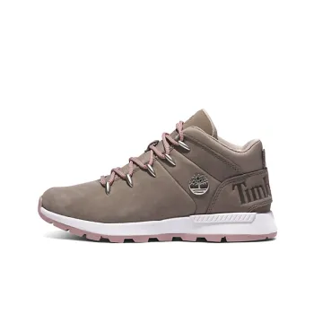 Timberland Sprint Trekker Durable Breathable Mid-Top Outdoor Shoes Women's Gray Pink