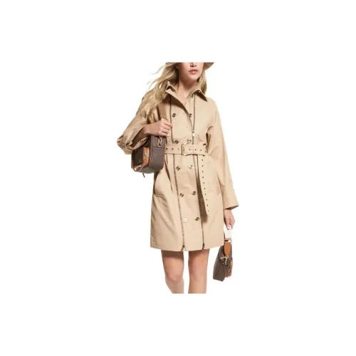 MICHAEL KORS Trench Coats Women's Khaki