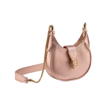 BVLGARI Serpenti Ellipse Calfskin Shoulder Bag Crossbody Bag Mini Women's Pink