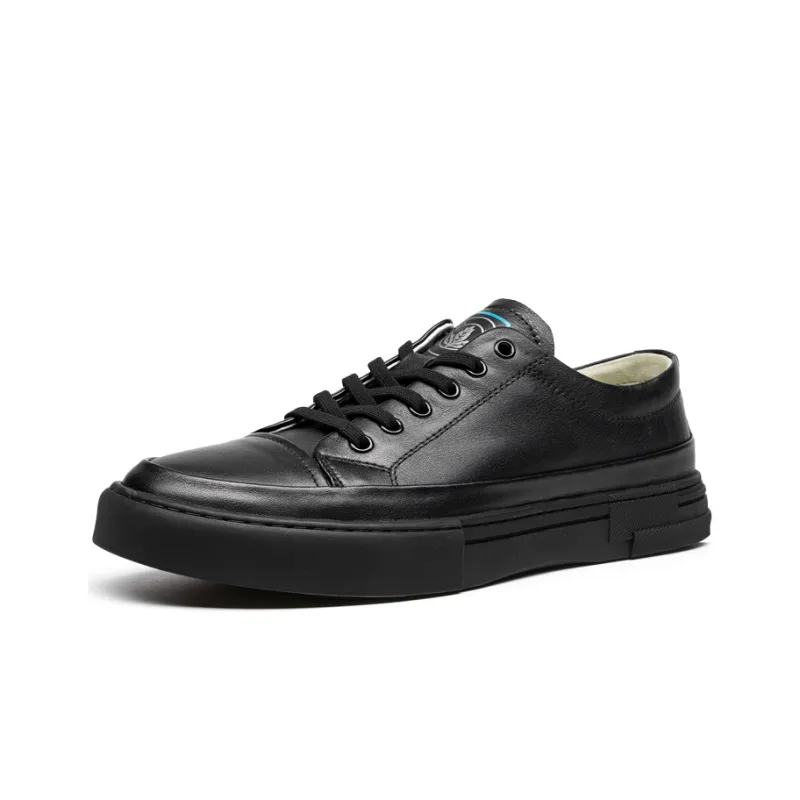 LEAVELAND Skateboard Shoes Men's Black-2