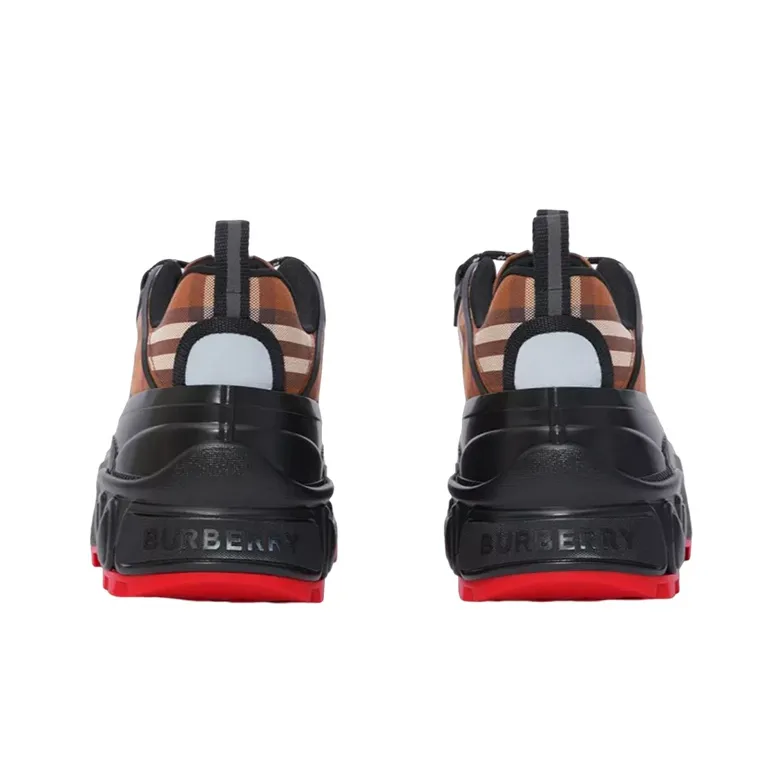 Burberry Arthur Vintage Check Cotton Birch Brown Black Red-3