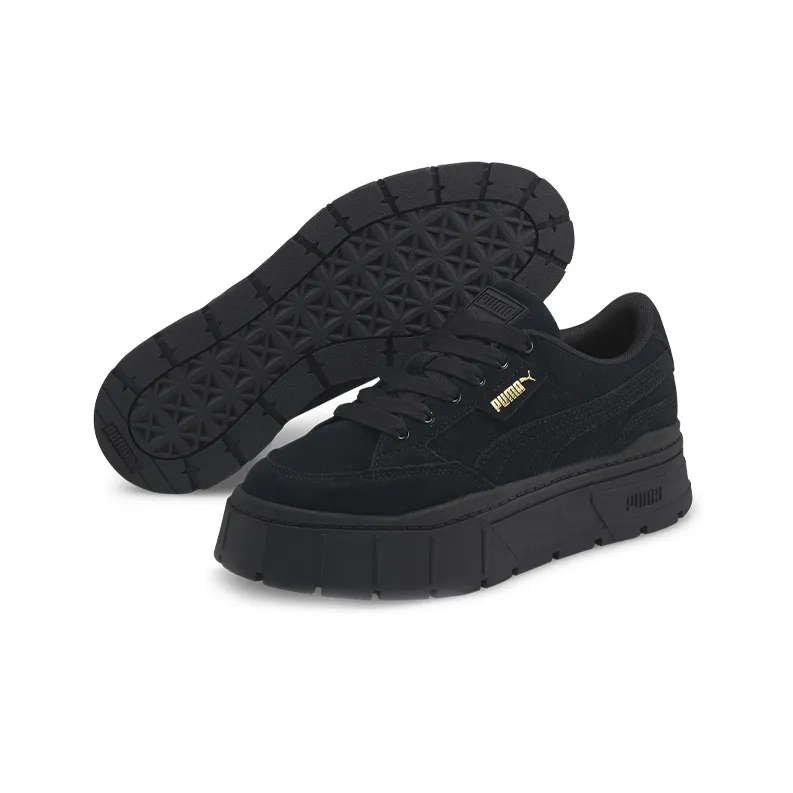 PUMA Mayze Stack Suede 'Black Gold' Women's-4