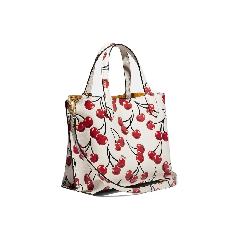 COACH Willow Cow Leather Tote Bag Shopping Bag Handbag Shoulder Bag Crossbody Bag Medium Size Women's Pink White-1