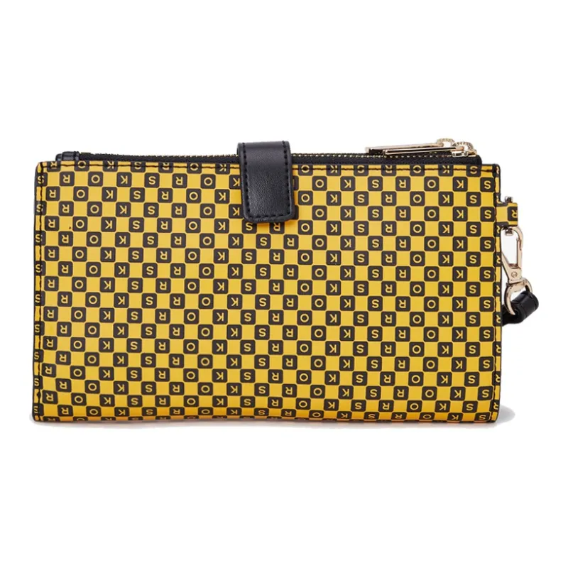 MICHAEL KORS Artificial Leather Clutch Regular Women's Yellow-3