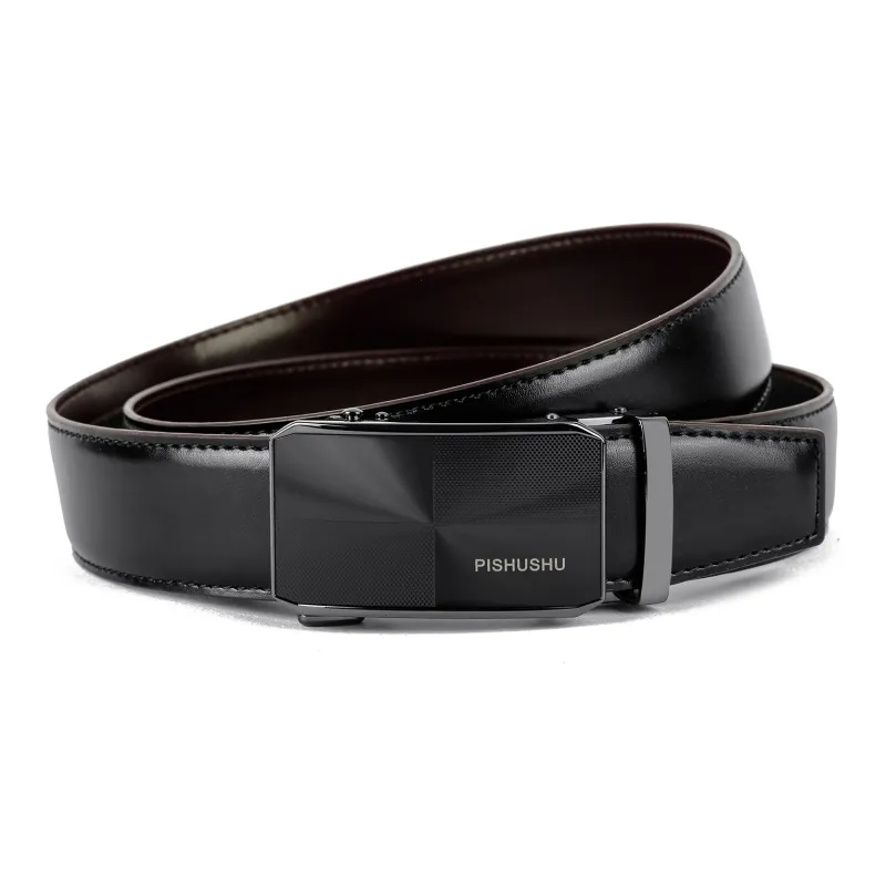 PISHUSHU Leather Belts Men-0