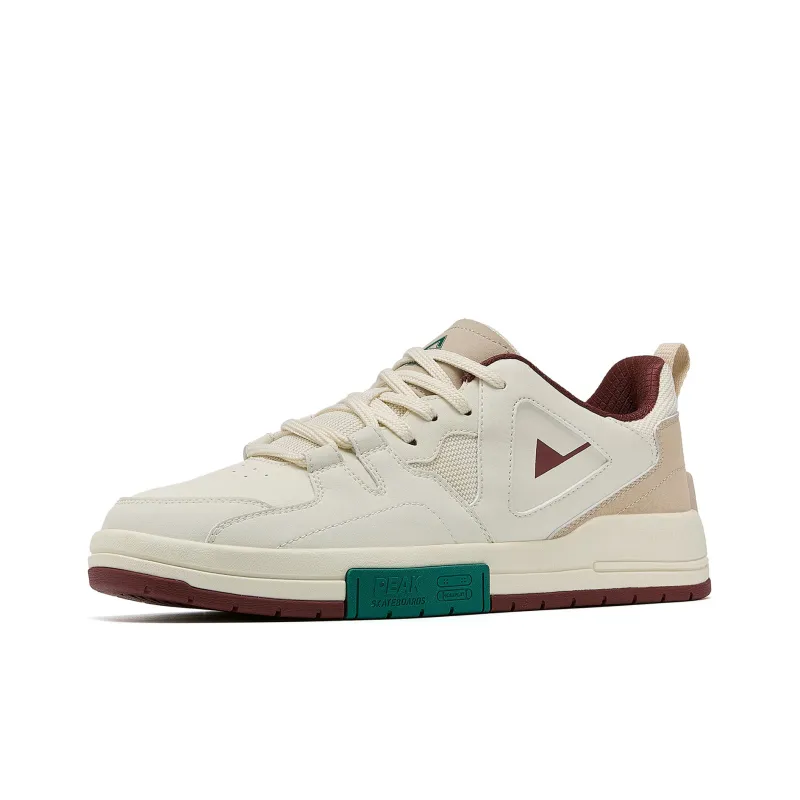 PEAK Skateboard Shoes Men Low Top Ecru Rumba Red-2