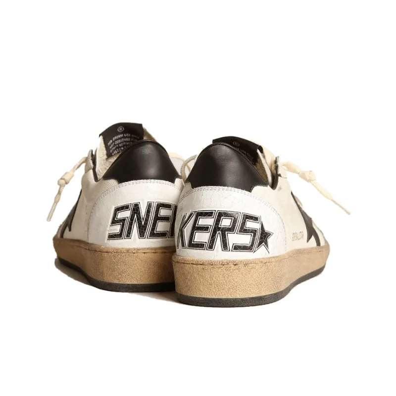 Golden Goose Ball-Star Low White Nappa Black Star-4