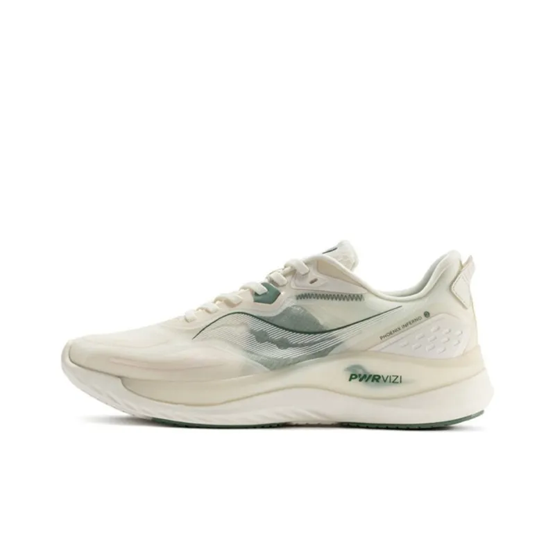 Saucony Phoenix Inferno 2 Running Shoes Unisex Low Top Beige Green-0