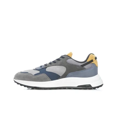 HOGAN Casual Shoes Men Low-Top Gray/Blue