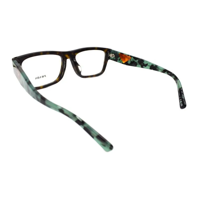PRADA Eyeglass Frames Men Tortoiseshell/Green Tortoiseshell Legs-2
