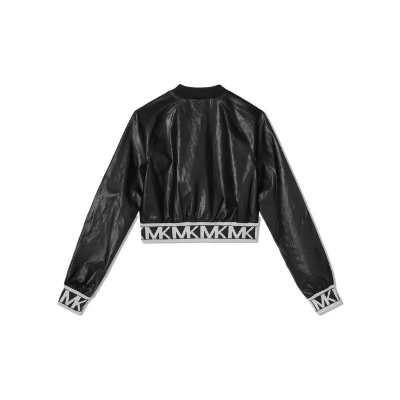 MICHAEL KORS FW22 Cropped Coat Women's Black-1
