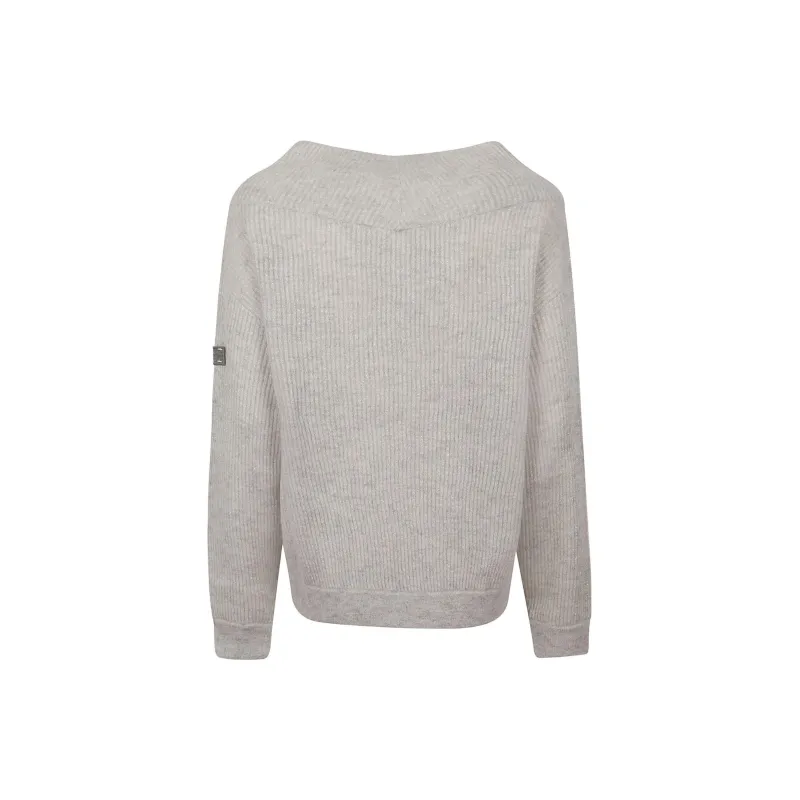 Brunello Cucinelli Bead Detailed V Neck Sweaters-1