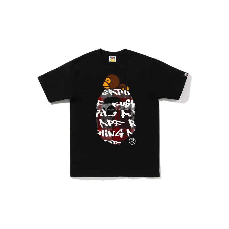 Bape Graffiti Check Milo On Big Ape Tee-0