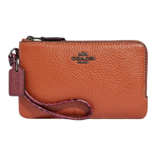 COACH Double Zip Wallet Clutches