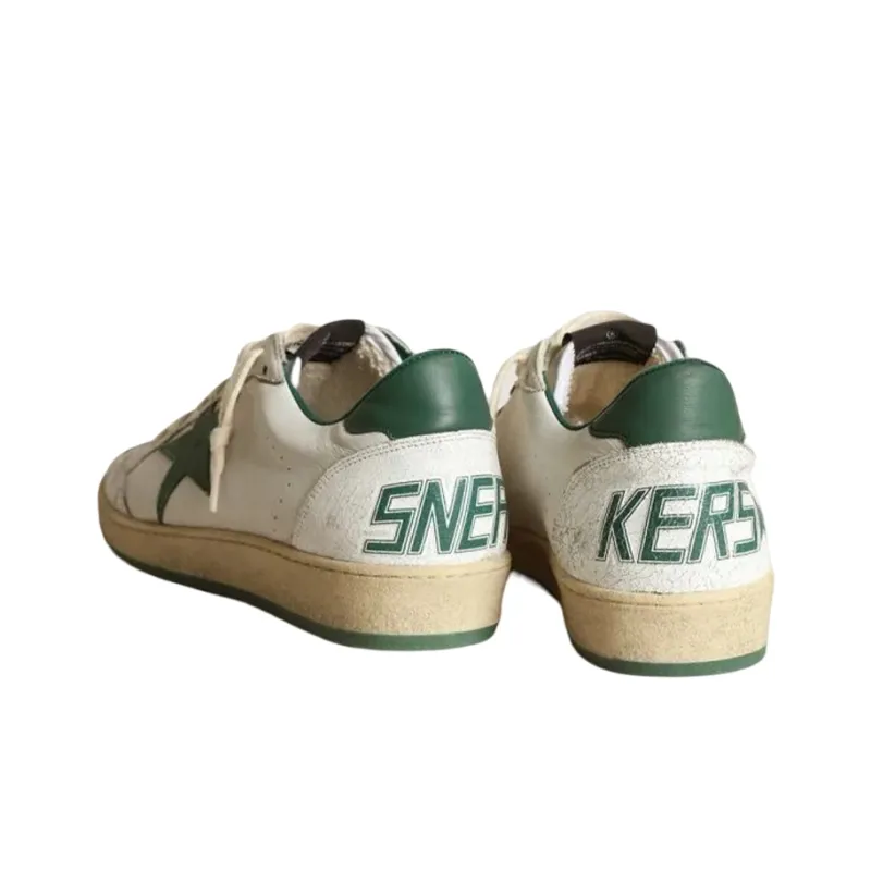 Golden Goose Ball Star White Green Star-3