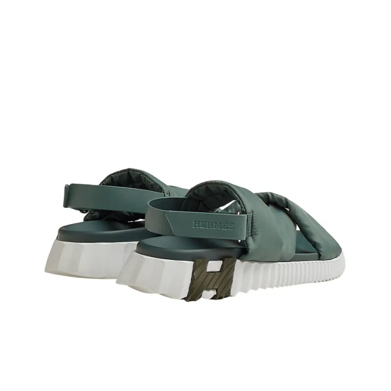 HERMES Electric Beach Sandals Women's Green-2