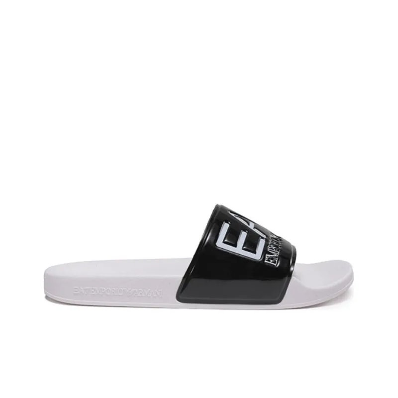 EMPORIO ARMANI EA7 Stylish Sandals Men's Black White-1