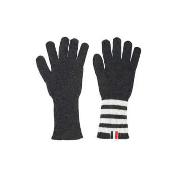 THOM BROWNE 4 bar Cashmere Gloves