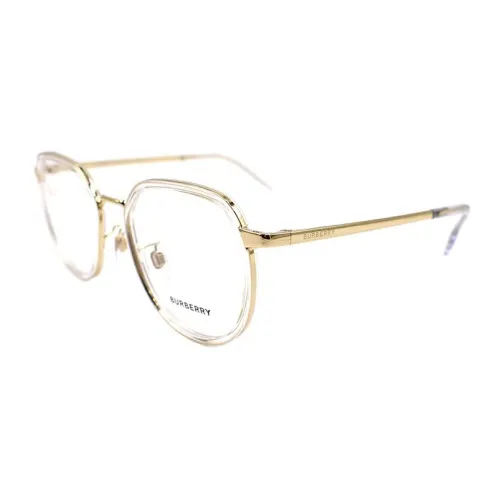 Burberry Eyeglass Frames Unisex Transparent Gold