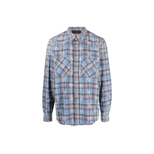 AMIRI Shirts Men Blue