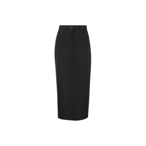 SportMax Casual Long Skirts Women's Black