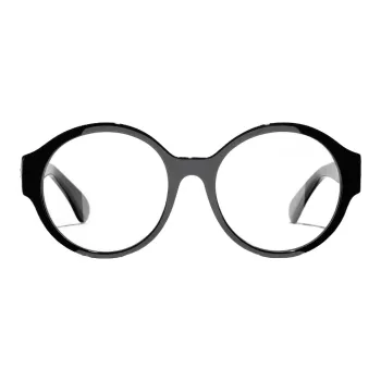 CHANEL Eyeglass Frames Women's Black