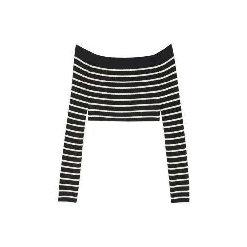 SAINT LAURENT Crop Tops Women's Black