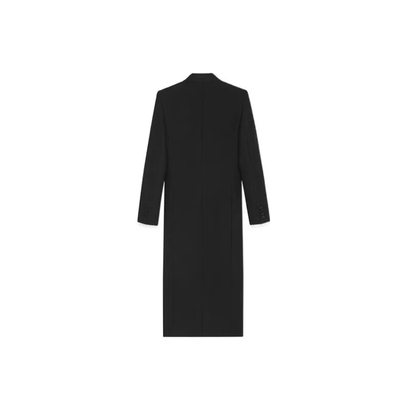 SAINT LAURENT FW22 Coats Women's Black-1