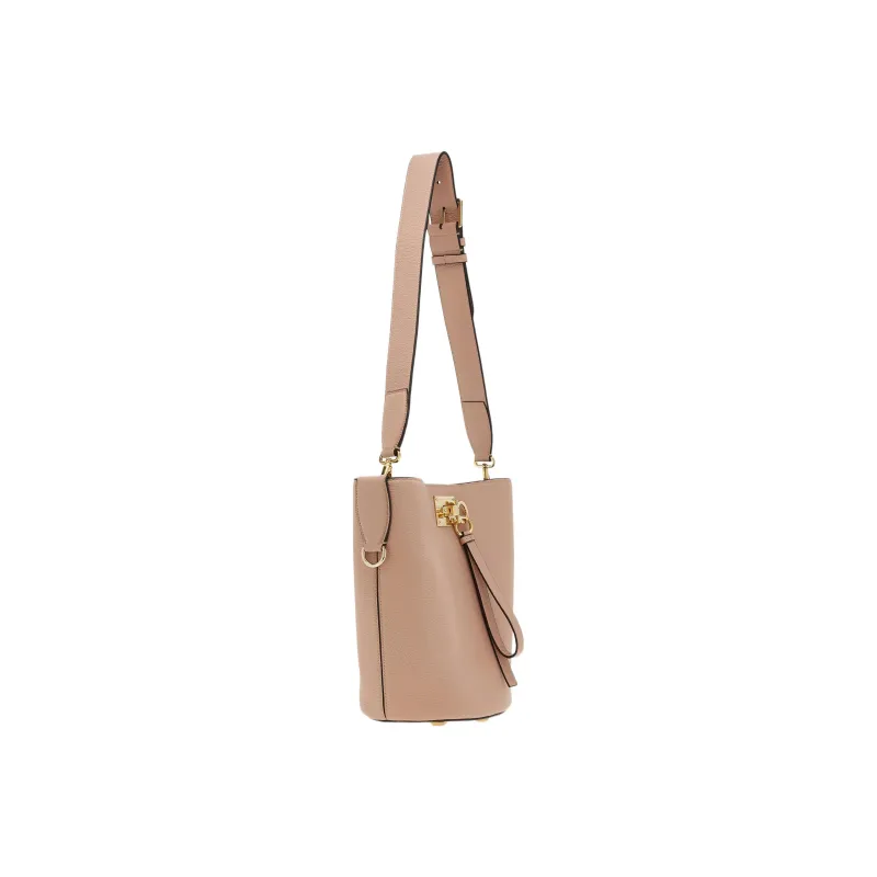 FERRAGAMO Studio Natural Grain Soft Calfskin Bucket Bag, Handbag, Shoulder Bag Women's-1