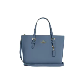 COACH Mollie Double Sided Leather Shoulder Bag, Crossbody Bag, Handbag Medium Size Women's Indigo