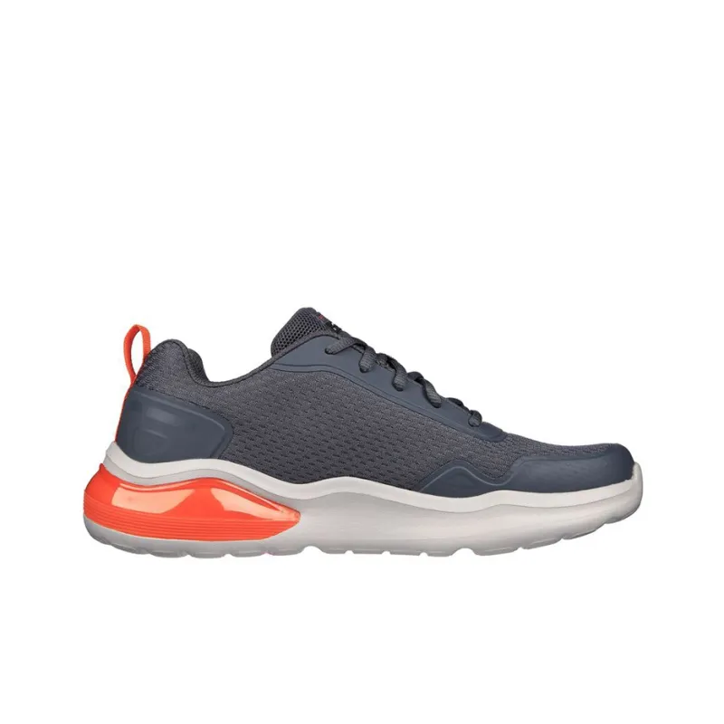 Skechers Air Cushioning Cushioning Anti-Slip And Wear-Resistant Low-Top Casual Shoes Men's Orange Blue-1
