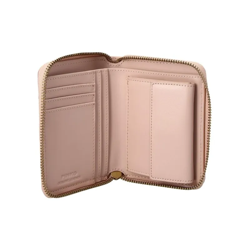 PINKO Taylor Leather Wallet Women's Pink-2