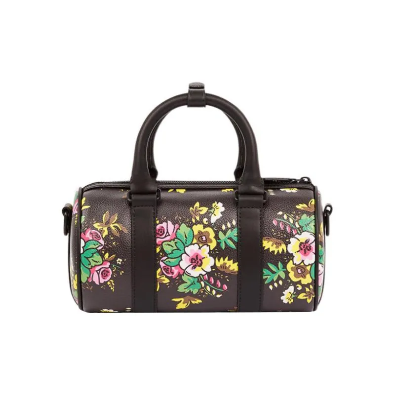 KENZO Canvas Shoulder Bag Crossbody Bag Handbag Mini Women's Black-1