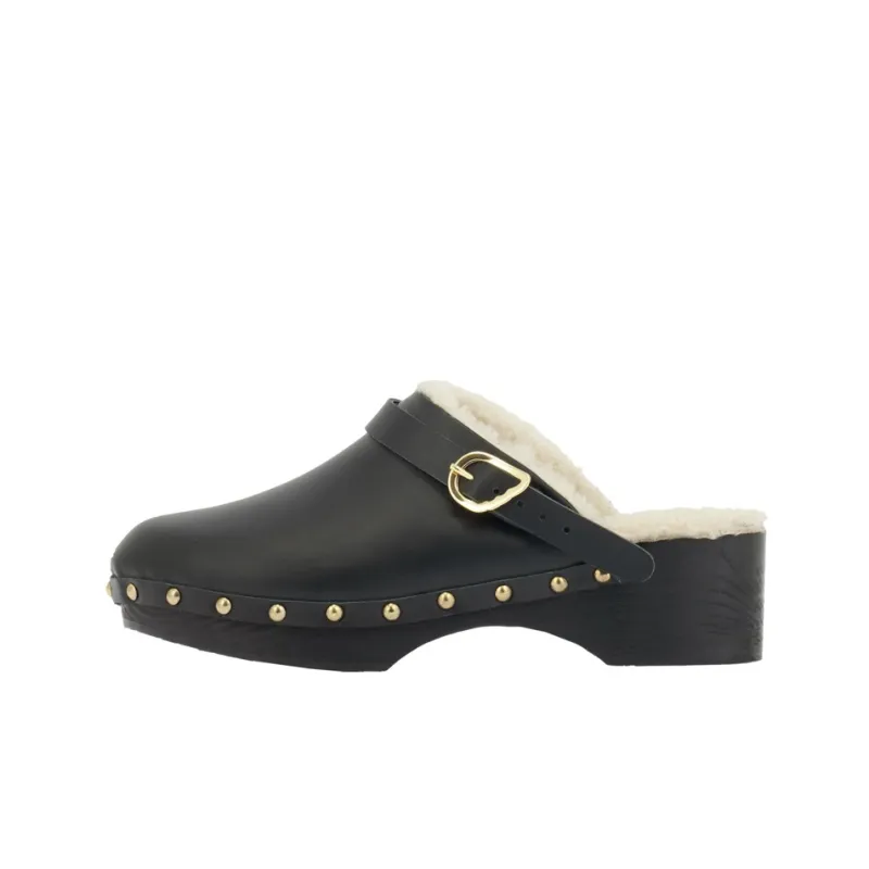 Ancient Greek Sandals Closed Leather Clogs-0