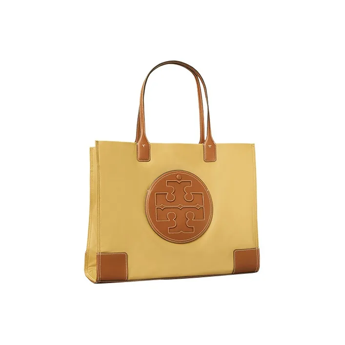 TORY BURCH Ella Polyamide Tote Bag, Shopping Bag, Handbag, Shoulder Bag Women's Cocoa Sand-1