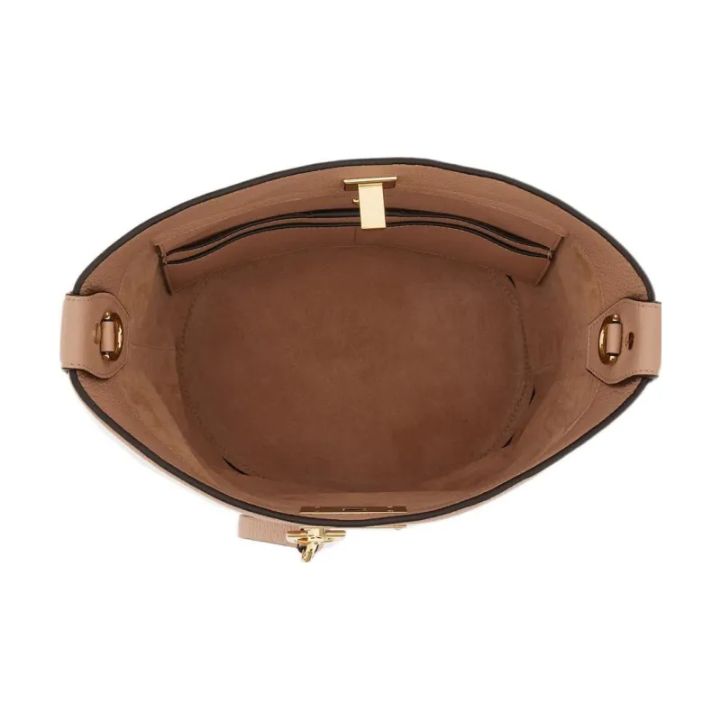 FERRAGAMO Studio Natural Grain Soft Calfskin Bucket Bag, Handbag, Shoulder Bag Women's-3