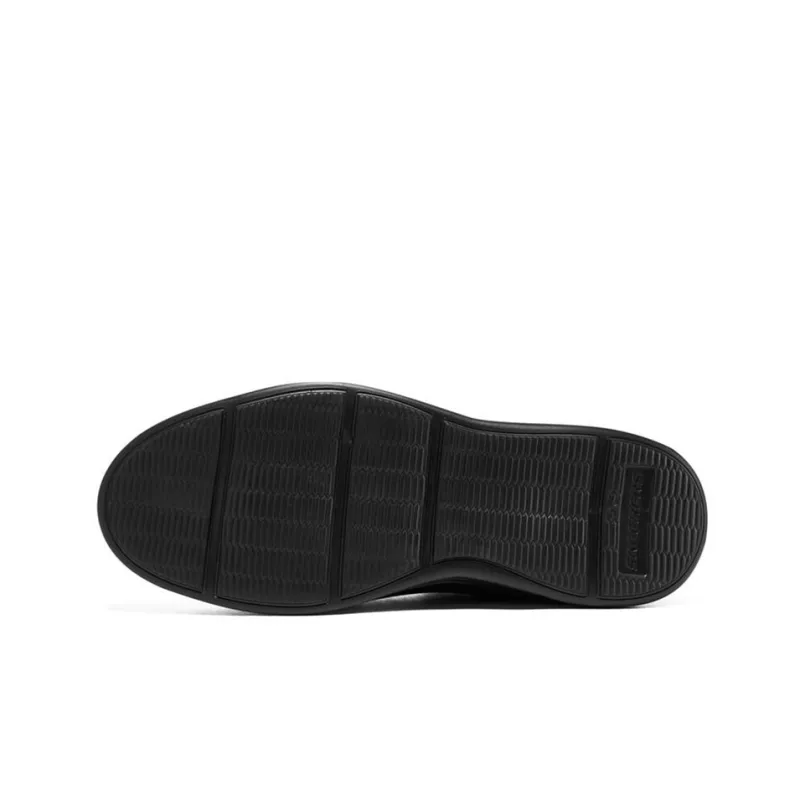 Skechers Cushioning Anti Slip And Wear Resistant Mid Top Casual Shoes Men's Black-4