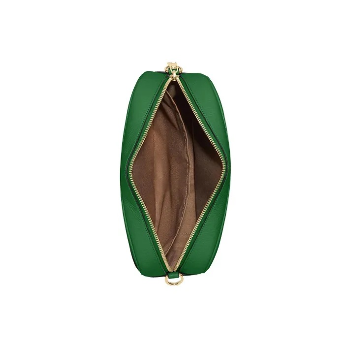COACH Jamie Refined Pebble Leather Camera Bag, Shoulder Bag, Crossbody Bag Medium Size Women's Green-2