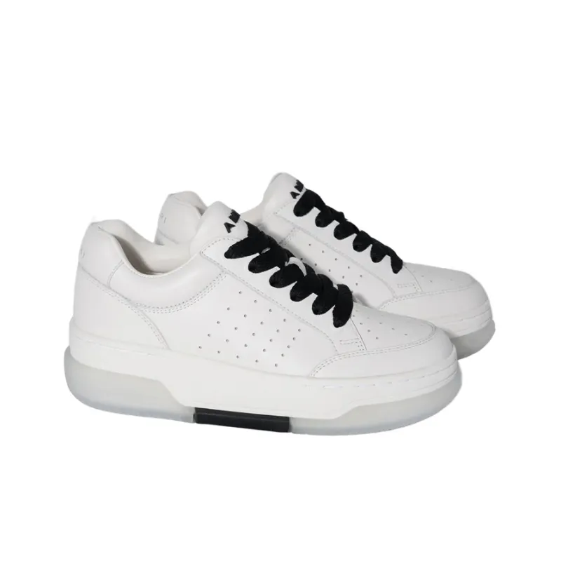 AMIRI Stadium Low Skateboard Shoes Women's Low-Top Black/White-1