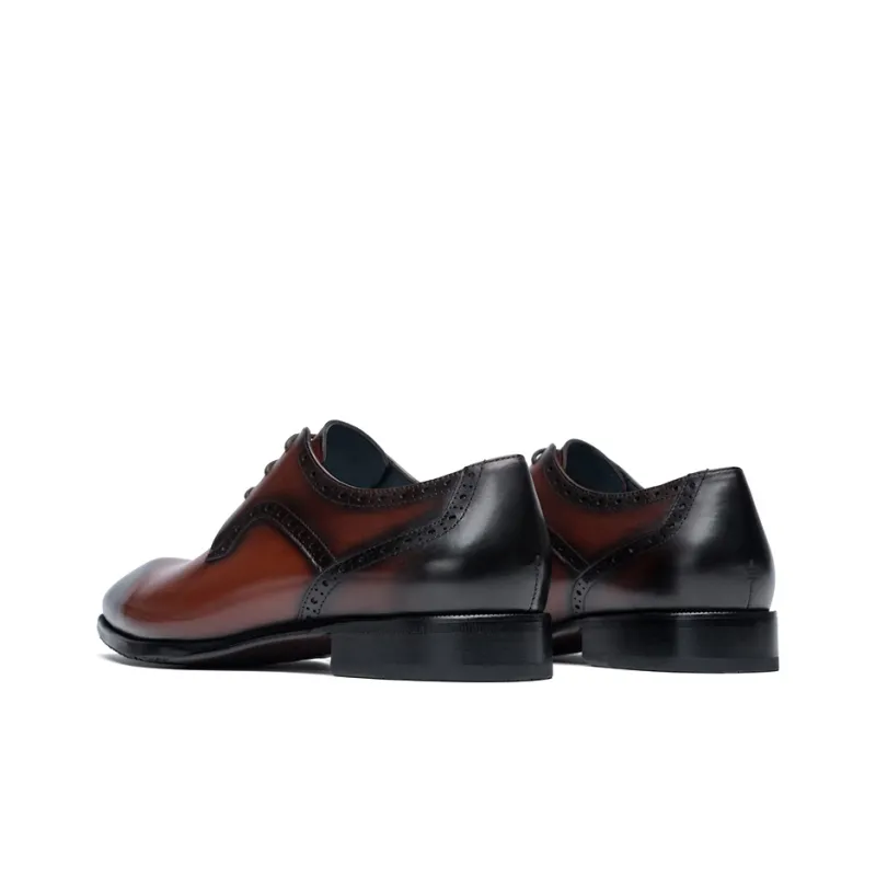 Roberta Di Camerino Dress Shoes Men Low Top Red Brown-3