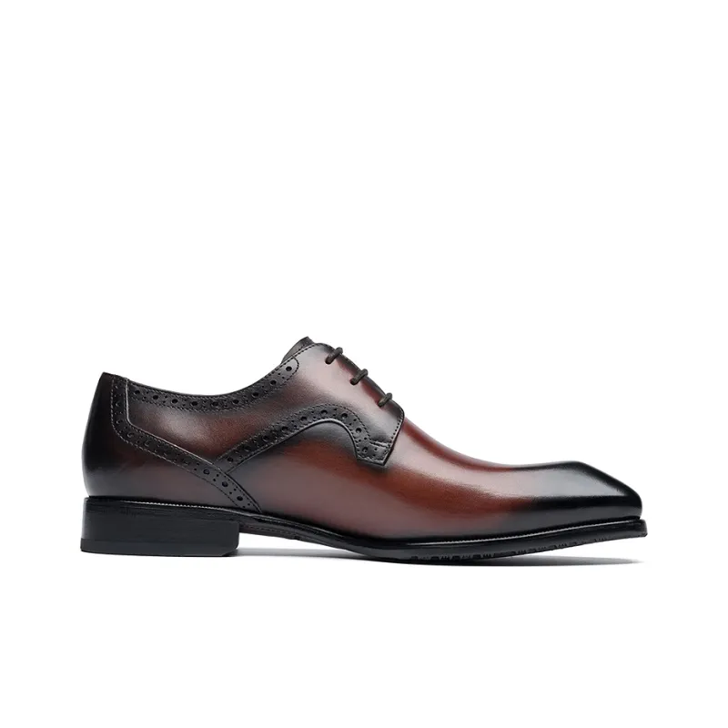 Roberta Di Camerino Dress Shoes Men Low Top Red Brown-1
