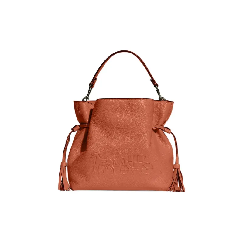 COACH Andy Refined Pebble Leather Handbag Shoulder Bag Crossbody Bag Medium Size Women's-0